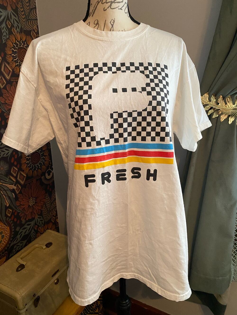 Popular Poison Fresh Retro 100% Cotton T Shirt Size Large